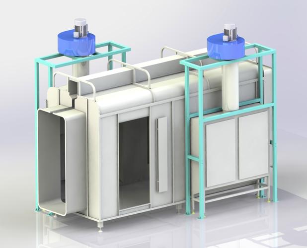 定制高温房喷塑高温房塑粉回收机配废气吸附活性炭吸附箱